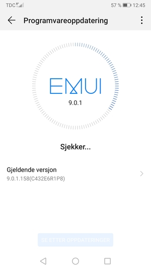 Vent til søket er ferdig