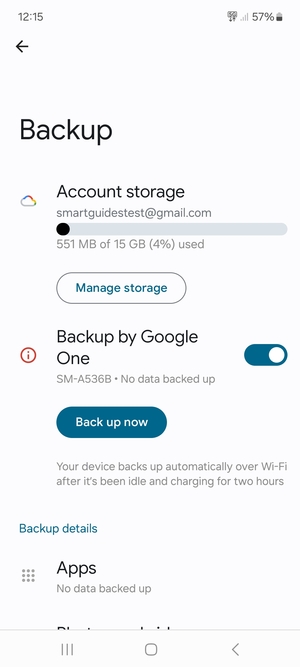Select Account storage