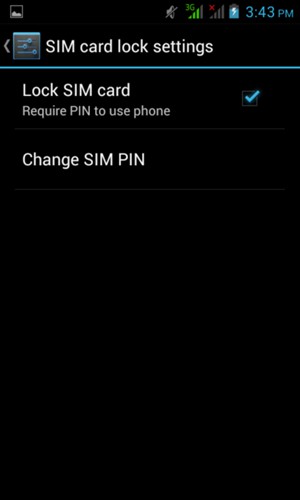 Select Change SIM PIN