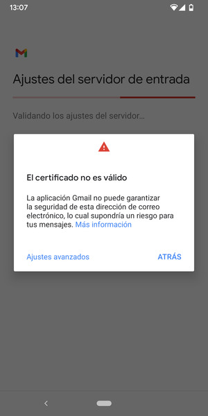 Seleccione Ajustes avanzados
