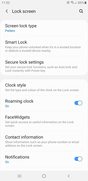 Your phone is now secure with a screen lock