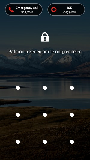 Uw telefoon is nu beveiligd met een schermvergrendeling