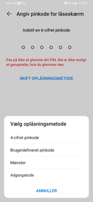 Vælg Mønster