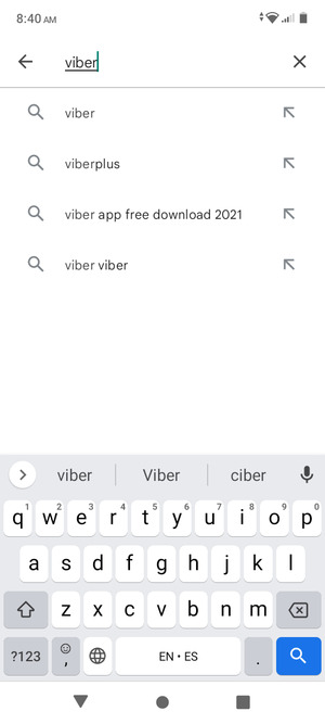 Enter the app name and select Search