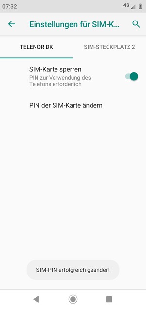 Ihre SIM-PIN wurde geändert