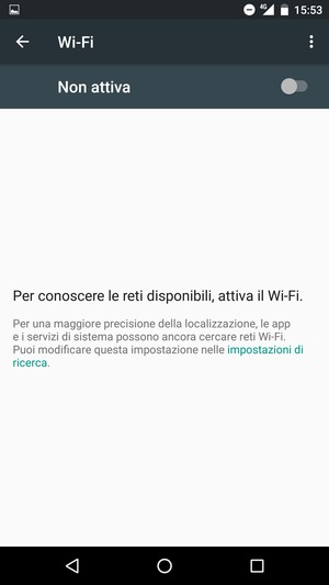 Attiva Wi-Fi