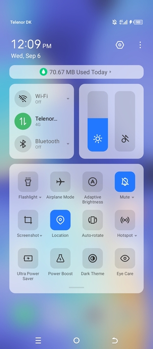 Turn off Location
