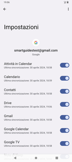 Assicurati che Contatti sia selezionato