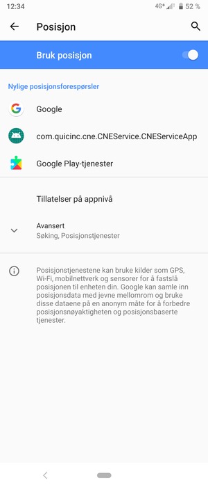 Slå av Posisjon