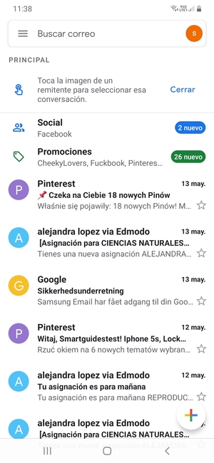Su Gmail está listo para usar