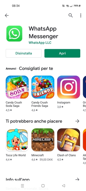 Seleziona Apri
