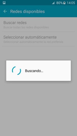 Espere a que la búsqueda termine