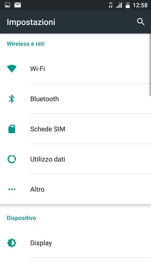 Seleziona Altro