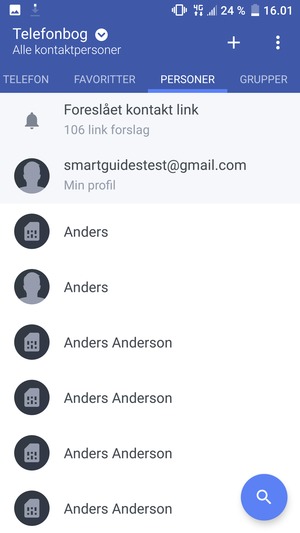 Vælg Menu-knappen
