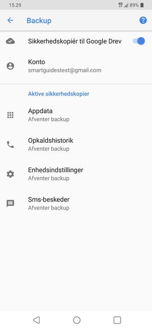 Vælg Konto