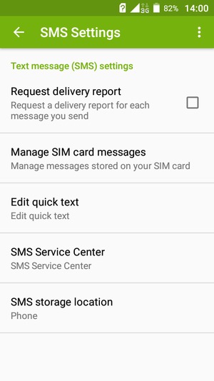Select SMS Service Center