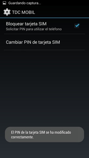 Su PIN de la tarjeta SIM ha sido cambiado