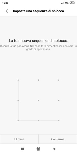 Disegna nuovamente la sequenza di sblocco