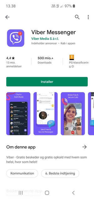 Vælg Installer