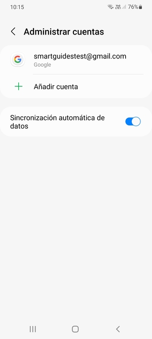 Seleccione su cuenta Google