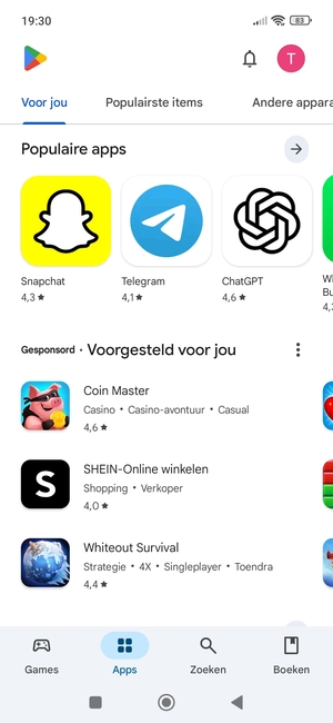 Selecteer Zoeken