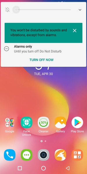 Press once more for silent mode