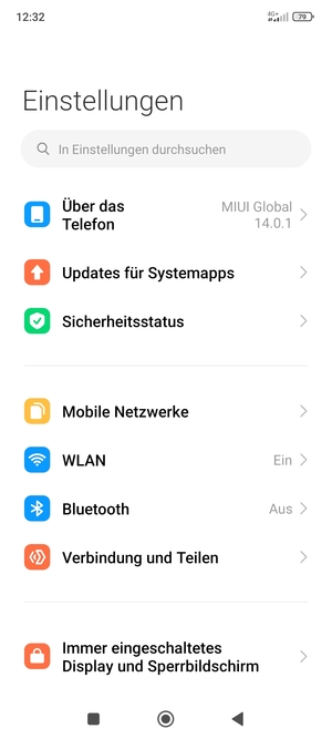 Wählen Sie Mobile Netzwerke