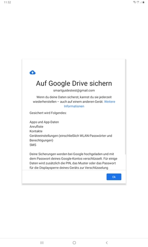 Wählen Sie OK