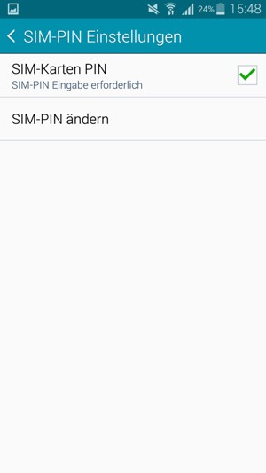 Wählen Sie SIM-PIN ändern