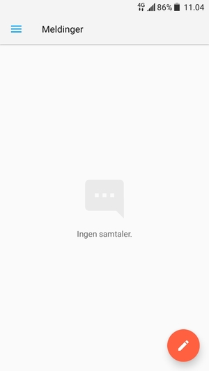 Velg menyknappen
