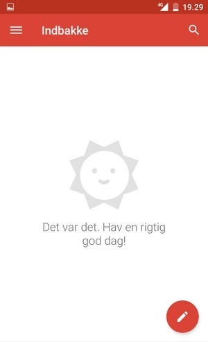 Din konto er klar til brug
