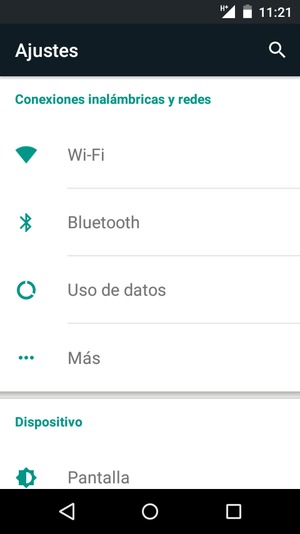 Seleccione Wi-Fi