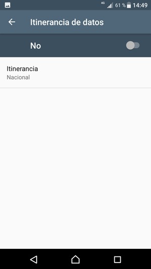 Activar o desactivar Itinerancia de datos