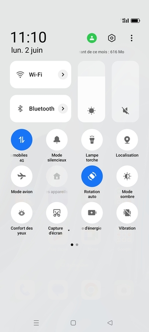 Régler la luminosité au niveau souhaité