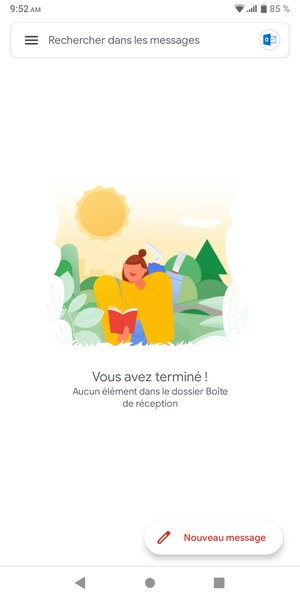 Votre messagerie Gmail est prête à l'emploi