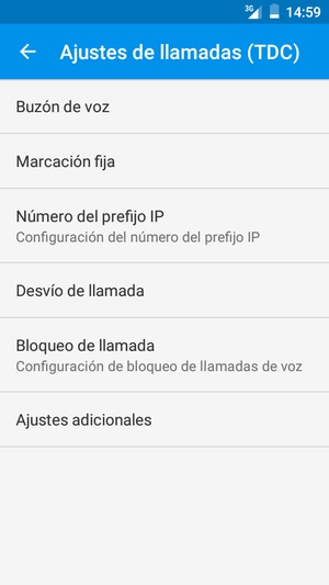 Seleccione Buzón de voz