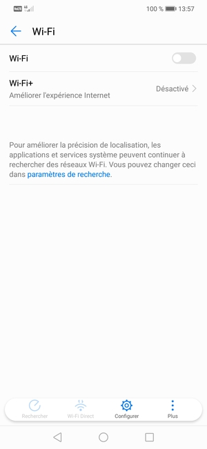 Activer le Wi-Fi