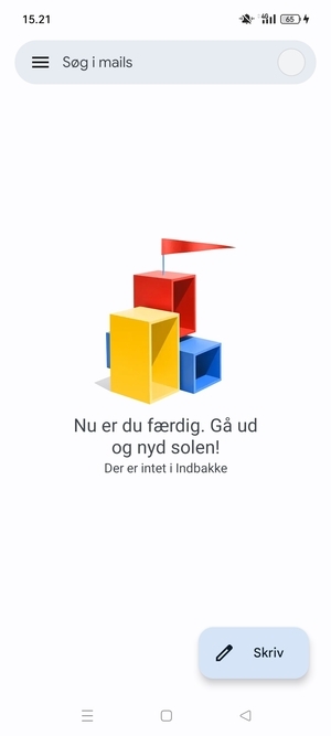 Din konto er klar til brug