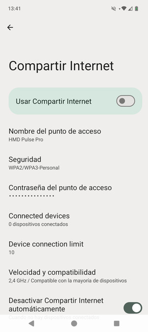 Active Usar Compartir Internet