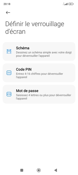 Sélectionnez Schéma