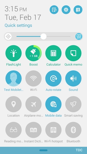 Select Settings