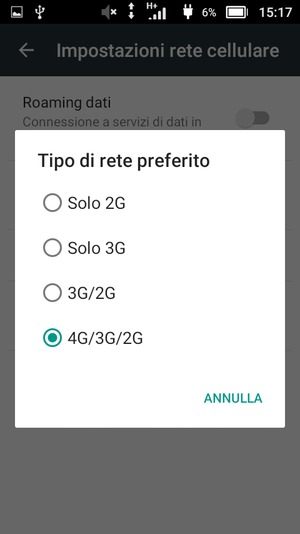 Seleziona la tua opzione preferita