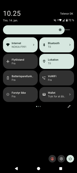 Vælg Internet