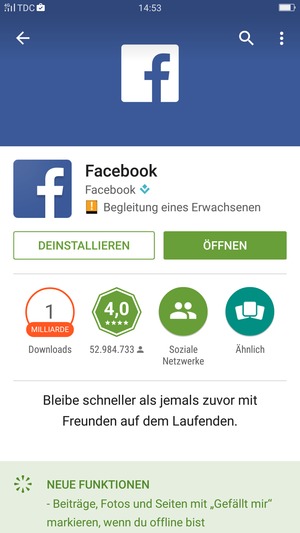 Wählen Sie ÖFFNEN