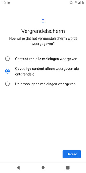 Selecteer uw voorkeursoptie en selecteer Gereed