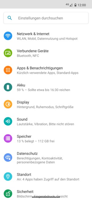 Wählen Sie Netzwerk & Internet