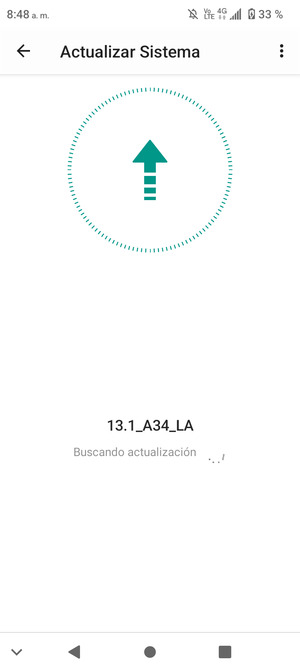 Espere a que la búsqueda termine