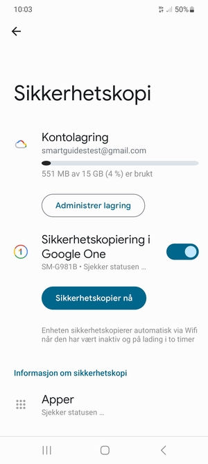 Velg Kontolagring