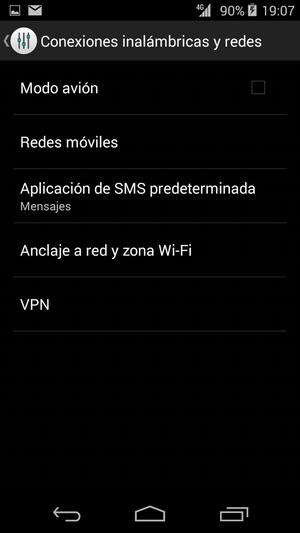 Seleccione Redes móviles