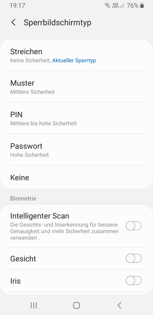 Wählen Sie Muster